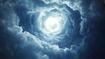 Wall Mural - close-up of a wormhole, depicting a mesmerizing wormhole travel concept. the wormhole takes on a fun