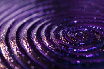 Aufkleber - A detailed view of a purple circular object with intricate details