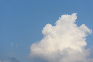 Wall Mural - beautiful white clouds on blue sky in summer travel