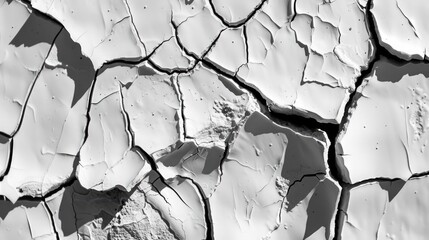 Poster - Old cracked brick wall texture, suitable for backgrounds or decoration