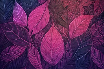 Poster - A close-up shot of vibrant leaves against a dark backdrop, ideal for use in designs related to fall or autumn themes