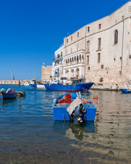 Wall Mural - Old Harbour view in Monopoli City of Italy