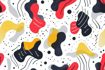 Poster - Abstract Colorful Pattern with Shapes and Lines