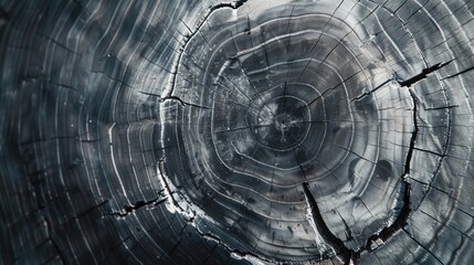 Poster - A detailed shot of a tree trunk with intricate patterns and textures