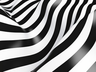 Minimalist Black and White Abstract Art Design