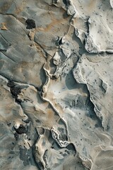 Poster - A detailed image of a rocky outcropping with unique geological features