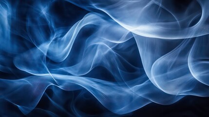 Poster - Abstract swirling patterns of light and smoke create a mystical atmosphere.