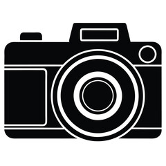 Photo camera silhouette, icon