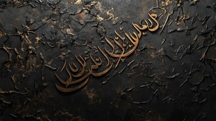 Poster - Elegant Arabic Calligraphy on Textured Background