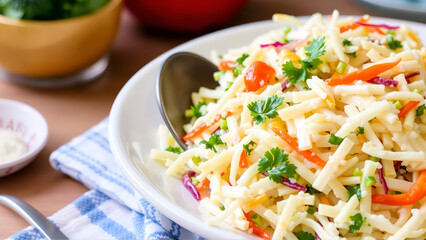 Delicious Cole Slaw Salad with Parsley