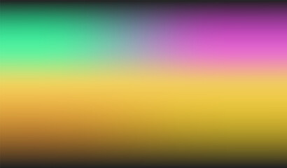 Aufkleber - Vibrant vector illustration featuring a smooth blend of green, pink, yellow, and black hues, creating a calming yet dynamic gradient design perfect for digital or creative projects.