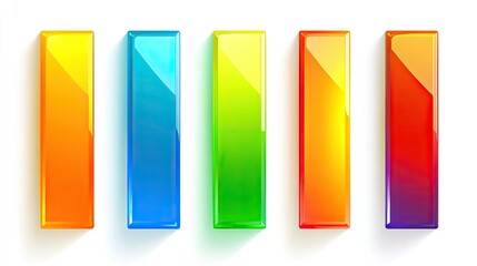 Poster - Colorful Rectangles in Gradient Design