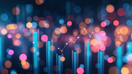 Poster - Colorful Data Visualization with Bokeh Effects