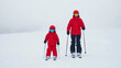 © Weerapat - Ski instructor guides beginner on snowy slope adventure