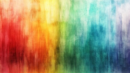 Poster - A glitchy static-filled rainbow screen with abstract geometric patterns in bold colors, blending digital and surreal.