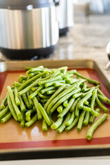 Wall Mural - Oven-Roasted Green Beans: Simple and Delicious Side Dish