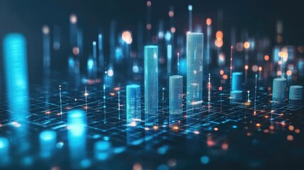 Poster - Futuristic Data Analytics with Vibrant Visuals