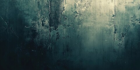 Poster - An industrial dark concrete grunge backdrop featuring a white paper texture suitable for banners, posters, or web design. Ample space for text and overlays to achieve a vintage film effect.
