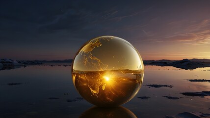 Wall Mural - sunrise over the ocean