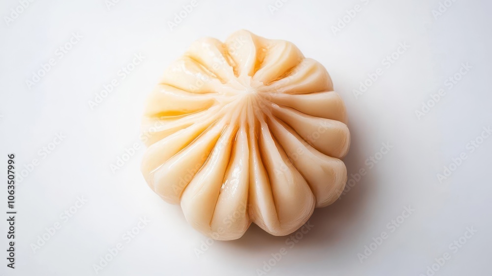 top-down perspective of a beautifully crafted indian modak, showcasing ...