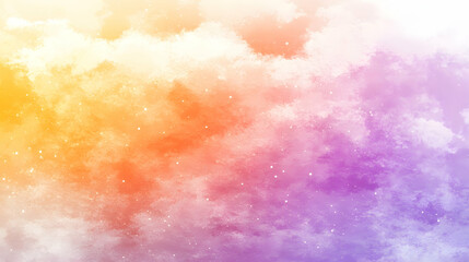 Wall Mural - abstract watercolor background with yellow, orange, and purple colors, painting, art, design, textur