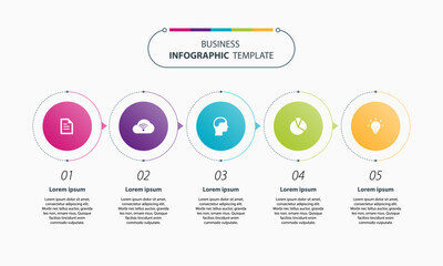 Wall Mural - flat vector business infographics element design template. creative timeline template layout for pre