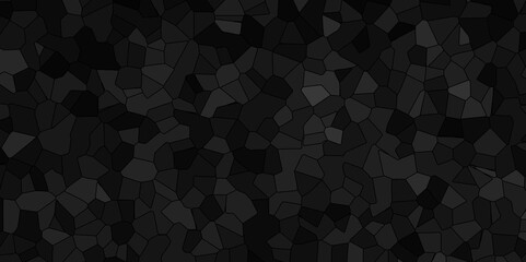 Poster - Abstract black broken stained glass background design with colorful line. geometric polygonal background with different figures. low poly crystal mosaic background. triangle background pattern shape.