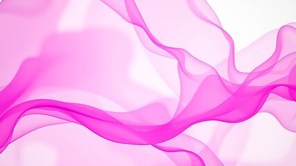 Wall Mural - Abstract Pink Flowing Fabric with Subtle Transparency and Ethereal Delicate Curves