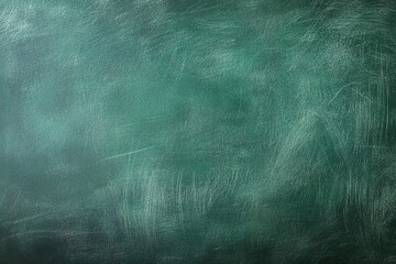 Wall Mural - a green chalkboard background with space for text or graphics, creating an empty school blackboard t
