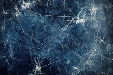 Wall Mural - dark blue background with scratches and smudges, a simple background