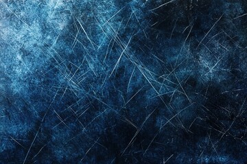 Wall Mural - Dark blue background with scratches and smudges, a simple background