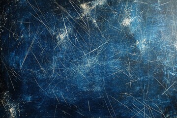 Wall Mural - dark blue background with scratches and smudges, a simple background