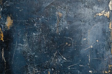 Wall Mural - Dark blue background with scratches and smudges, a simple background