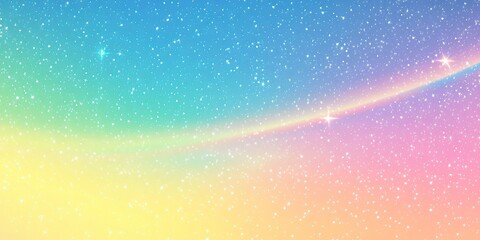 Wall Mural - colorful background with stars, rainbow color gradient