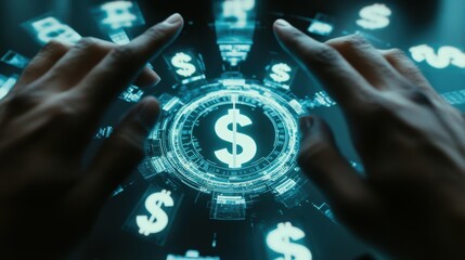 Poster - Digital Financial Technology Interface Concept