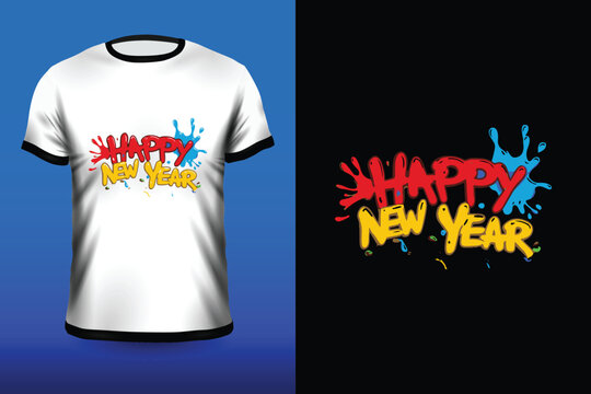 Happy New Year 2025 T-Shirt Design