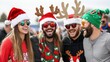 © PJ Gallery - Festive Friends: Christmas Cheer & Laughter in Winter Wonderland
