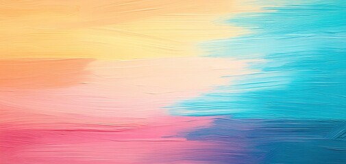 Aufkleber - Abstract painting with soft pastel colors in gradient style.