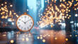 © LiezDesign - new year background with clock.