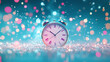 © LiezDesign - new year background with clock.