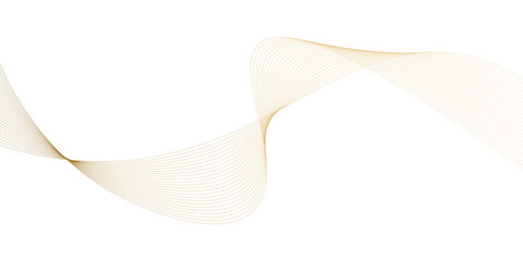 Leinwandbilder - vector smooth curve gold gradient color