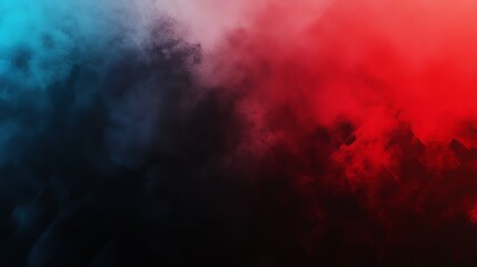 Canvas Print - A beautifully vibrant abstract background that showcases dynamic effects of red and blue smoke interacting together