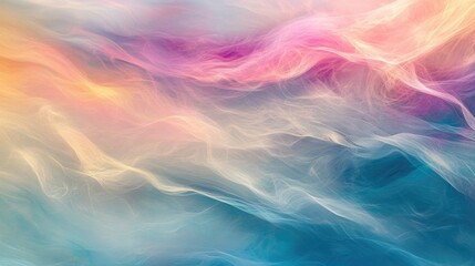 Poster - Soft Flowing Colors in Abstract Background