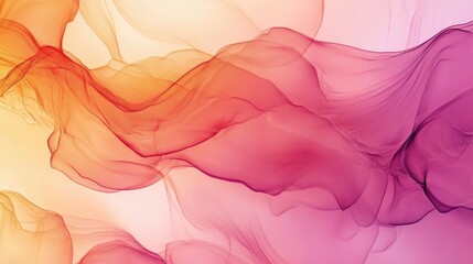 Poster - Colorful Abstract Wave Patterns in Soft Hues