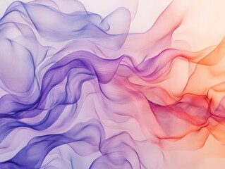 Poster - Vibrant abstract swirls featuring shades of purple, pink, and orange create a visually dynamic flow effect