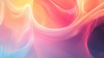 Poster - Colorful Abstract Flowing Silk Fabric Background
