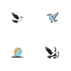 Wall Mural - Seagul bird logo icon vector