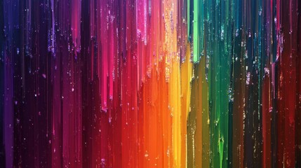 Poster - An artistic representation showcasing vibrant and dripping colors that create a truly visually stunning effect