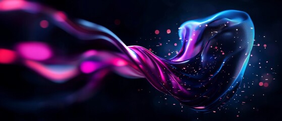 Poster - Colorful abstract fluid art design
