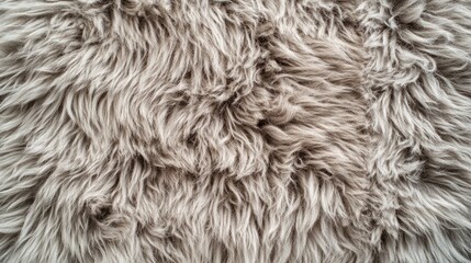 close-up of shaggy, dark gray fur texture, showcasing depth and detail. suitable for luxurious or na